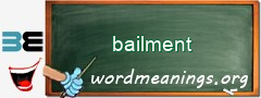 WordMeaning blackboard for bailment